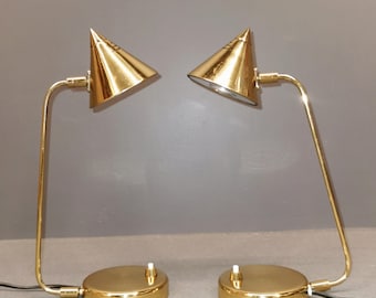Verstellbare minimalistische Vintage Tischlampen von Schröder & Co., 1980er Jahre