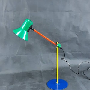 Veneta Lumi, Vintage Tischlampe, Pop Art, Memphis Schreibtischlampe, Memphis Tischlampe, Made In Italy, Retro Lampe, Retro Beleuchtung