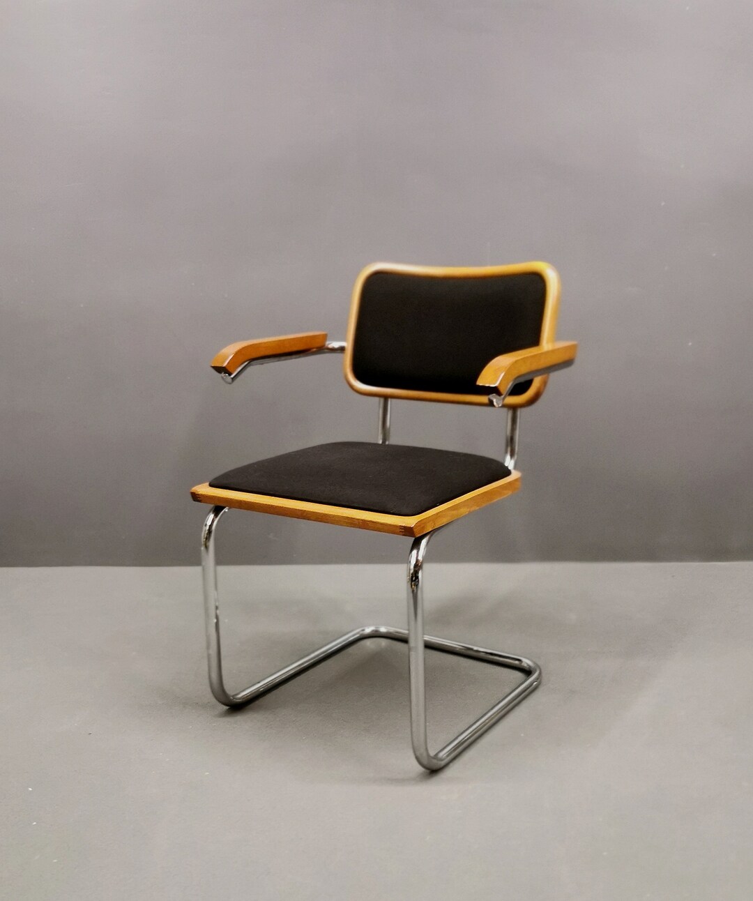 2 Chaises Cesca B32 Breuer Made In Italy - Cannage Assises Refait - Foto 13