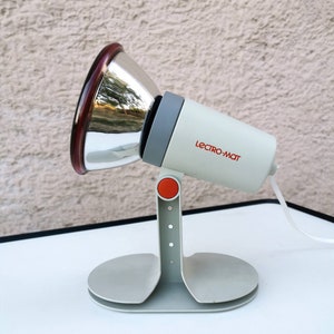 Vintage Lectro-mat Uv Lamp, Mid Century Decoration, Made in Germany, Table Heat Lamp, Infraphil Infrared