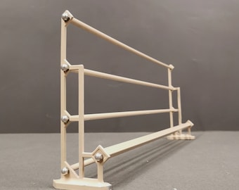 Mid Century Metal Wall Coat Rack: Vintage Entryway Organizer