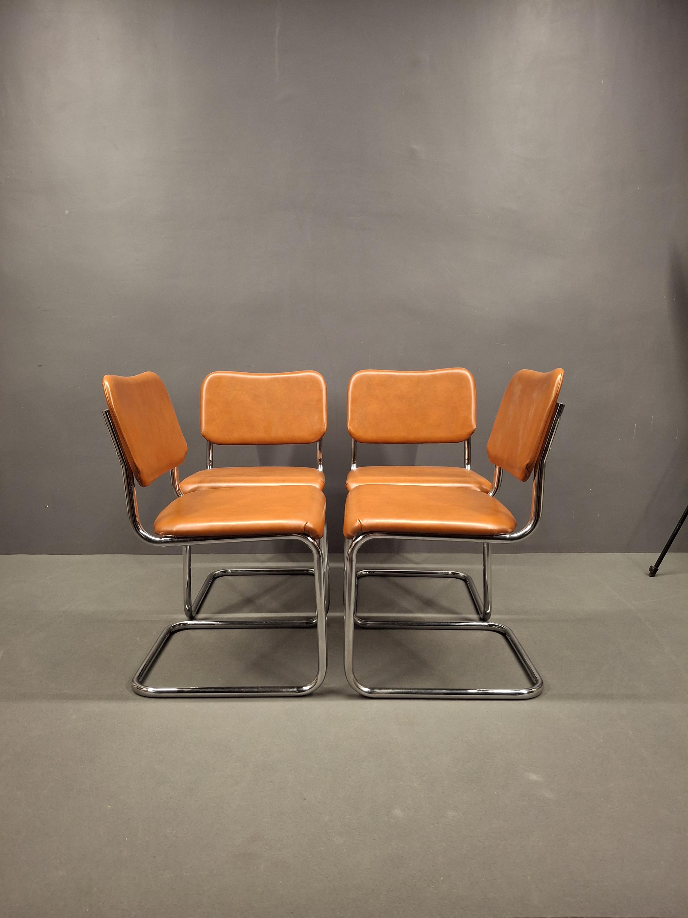 Leather chrome chair - Etsy 日本