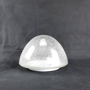Vintage Wall Or Ceiling Lamp From Hoffmeister Leuchten, Large Textured Glass, Mid Century Wall Lamp, Made In Germany, 60&#39;s