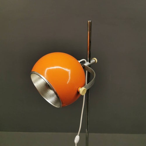 genezen zin Door Vintage Orange Floor Lamp Retro Lamp Adjustable Floor Lamp - Etsy