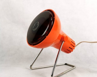 Vintage Orange Osram UV Lamp: Mid-Century Modern Heat Lamp, Made in Germany