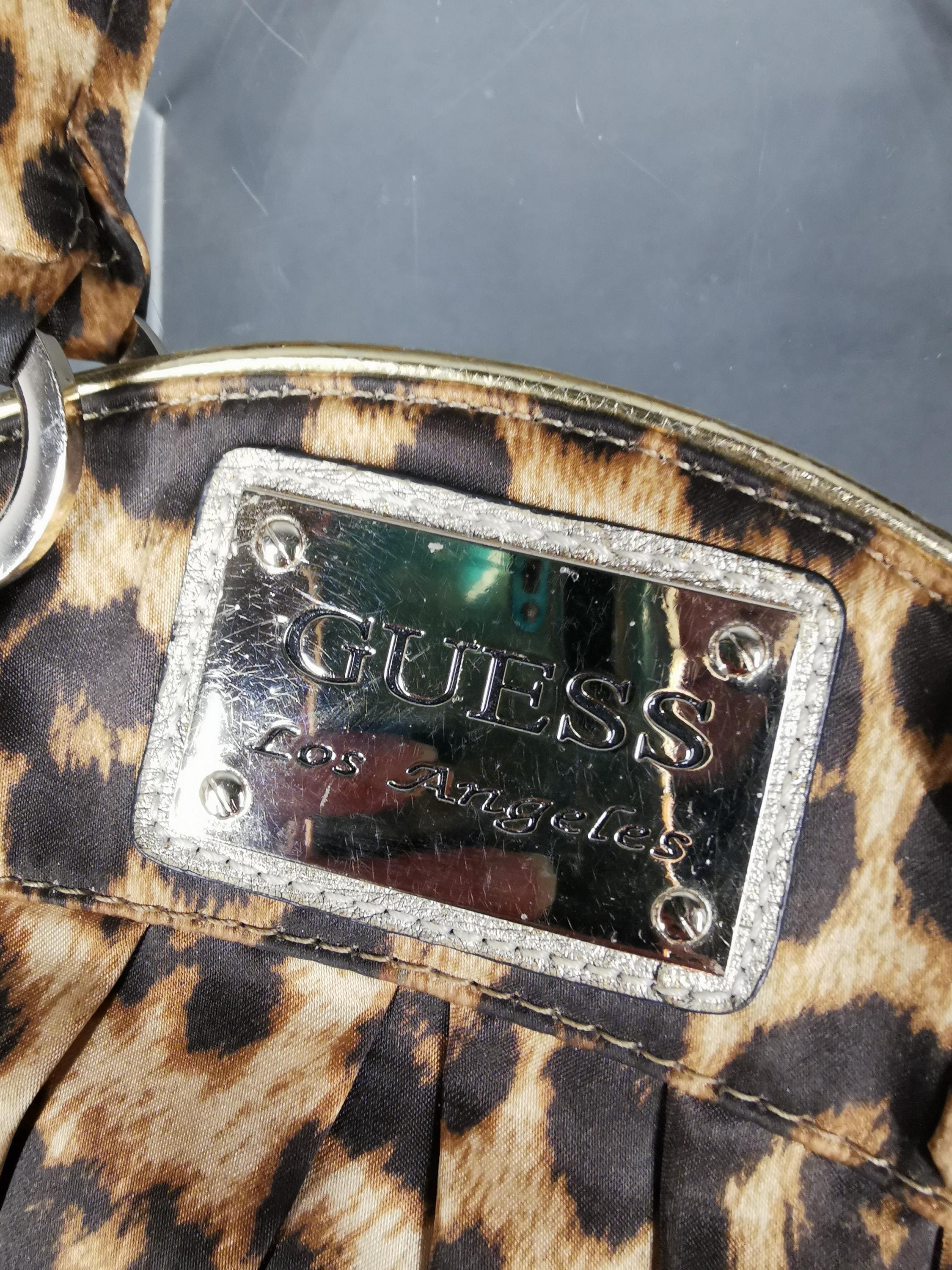 Vintage Guess Leopard Print Handbag With Chain Strap Chic and Stylish Etsy