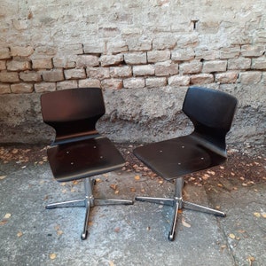 Design by Adam Stegner 1970/'s 1 of 5 Mid Century Dining Chairs by Flototto for Children Chair for Children Flototto Chair