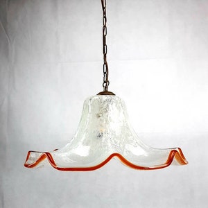 Vintage Murano Glass Pendant Light: Carlo Mason Mazzega Chandelier