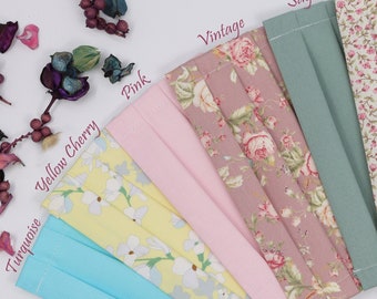 Washable face mask 100% Cotton Face Mask Handmade Facemask in the UK Washable Reusable 3ply Triple Layer Floral Adult Face Mask 3 layers