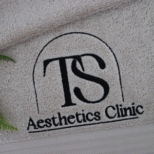 Embroidered towel in the UK, Personalised logo name monogramed towel, face cloth, hand towel, bath towel, bath sheet, Multiple colours