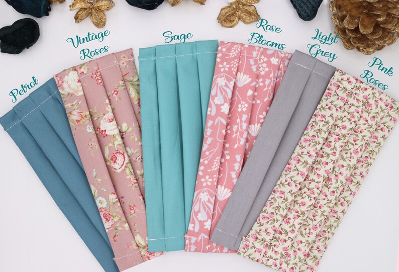 100% Cotton Face Mask Handmade Facemask in the UK Washable image 2