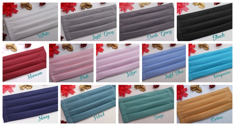 100% Cotton Face Mask Handmade Facemask in the UK Washable image 10