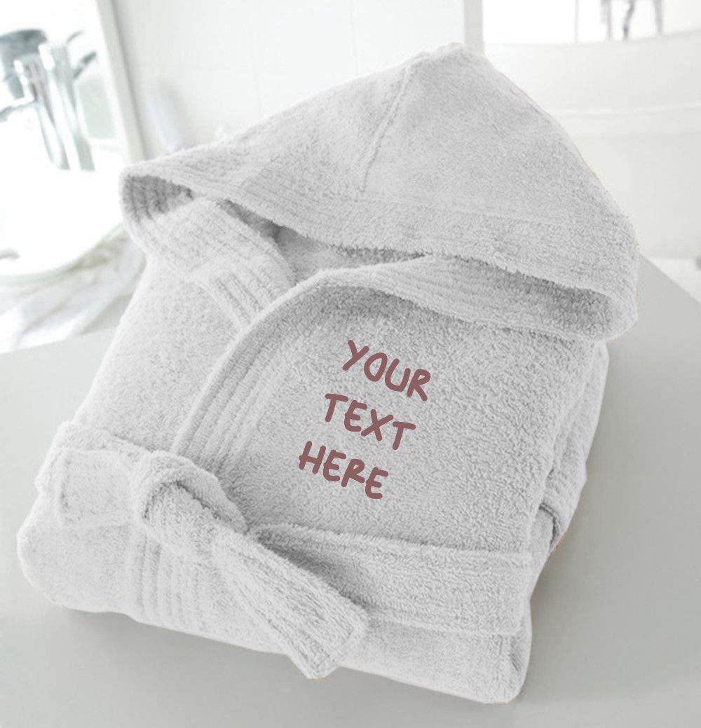personalised terry towelling bathrobes