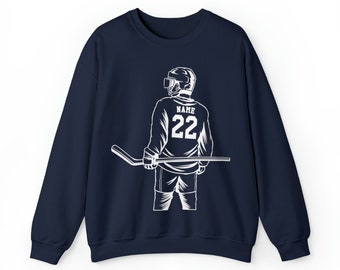 Gepersonaliseerd hockeysweatshirt, hockeyshirt, aangepast sweatshirt, aangepast hockeyshirt, hockeyteamshirt, hockeymoeder, hockeyvader