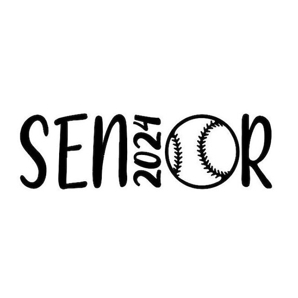 Softball Senior 2024 Svg Etsy