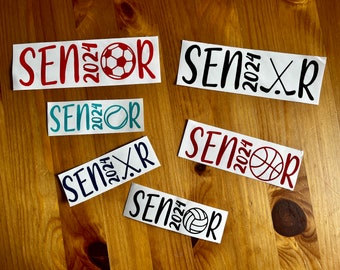 Vinyl Senior Sport Decal, Senior Day, Senior Day Stickers 2025
