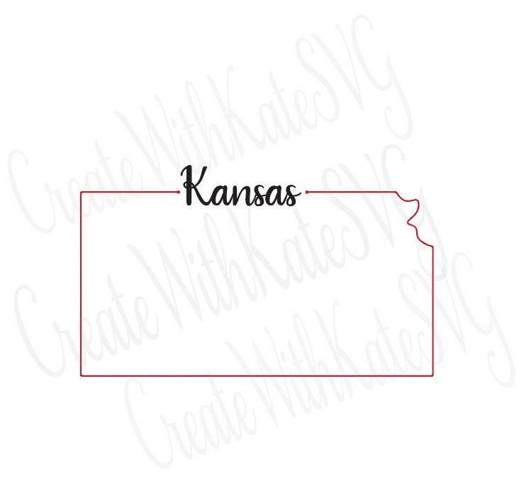 Kansas outline svg