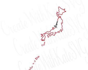 Japan SVG, Japan Outline SVG