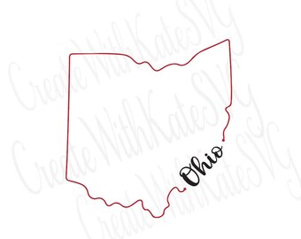 Esboço do estado de Ohio SVG, Esboço de OH