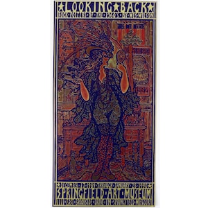 Terugblik: Rock Posters of the 1960s - Wes Wilson - Springfield Art Museum - 1989 Event Promotion Postcard - Psychedelische kunst