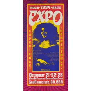 Rock Arts Expo 1994 - Wes Wilson - Hall of Flowers, San Francisco, CA - Poster Show Advertising