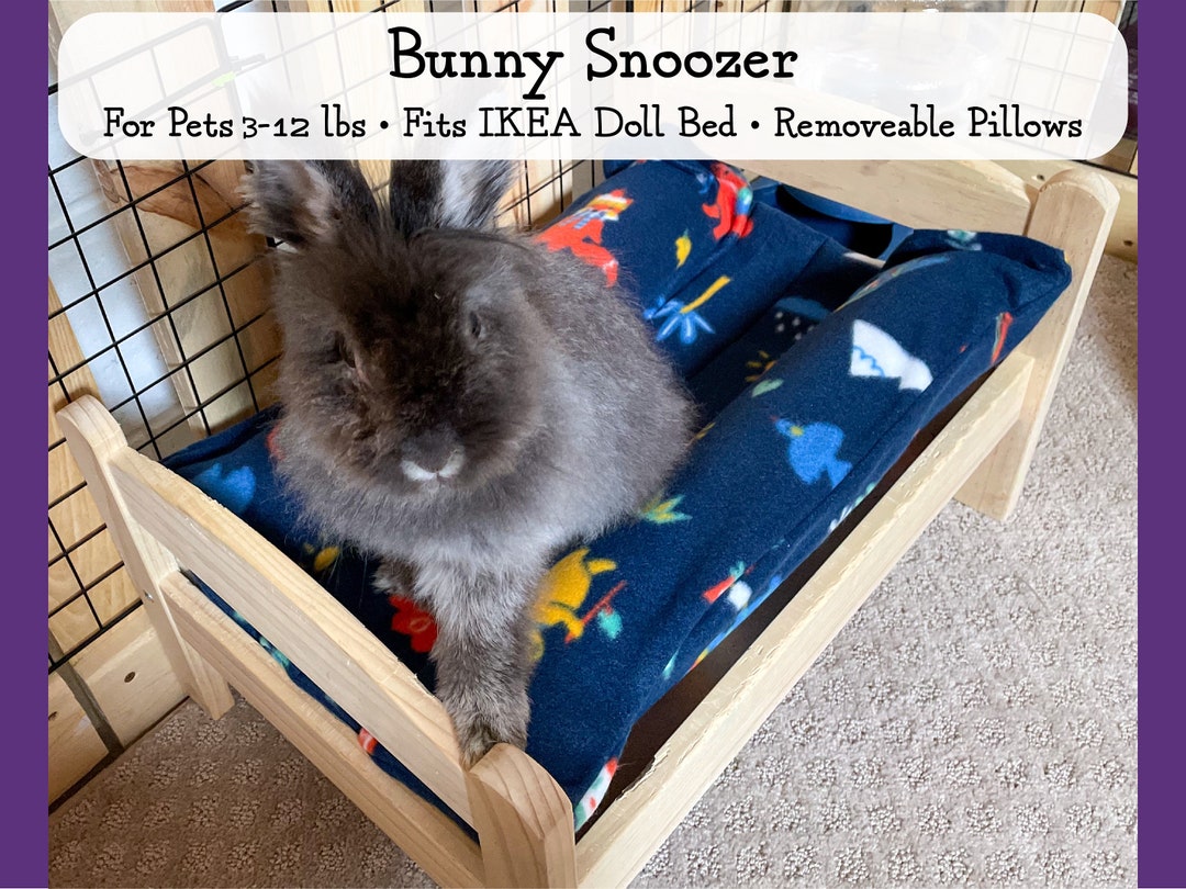 Bunny Snoozer Rabbit Snuggle Bed Fits IKEA Doll Bed Perfect for Rabbits, Guinea Pigs, and Other
