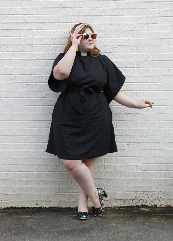 clergy dresses with full collar