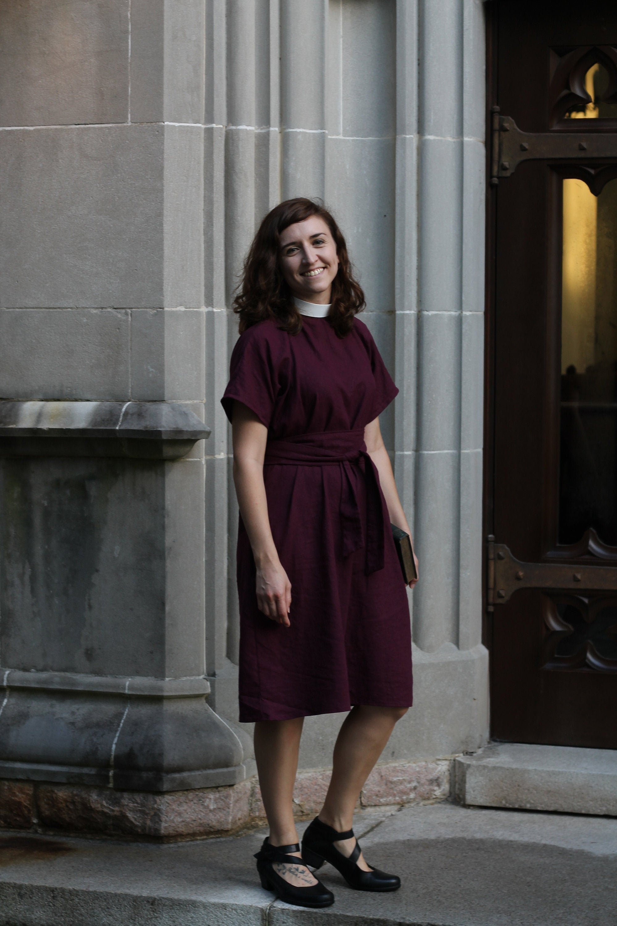 clergy dresses with full collar