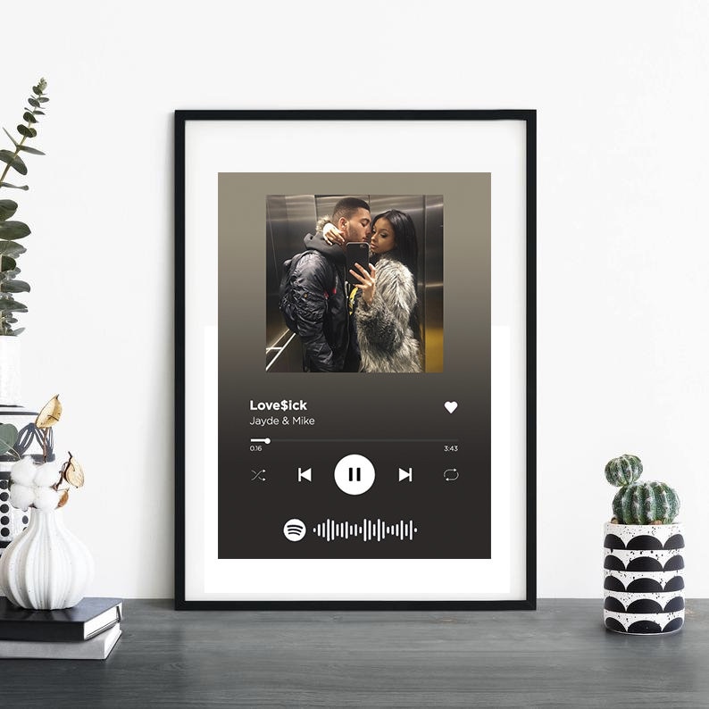 Custom Spotify Song for Couple DIGITAL Personalised gift