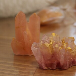 Raw Crystal Geode Soap Handmade Soap gift pack image 3