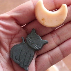 Cat Soaps Crescent Moons Miniature Soap image 5