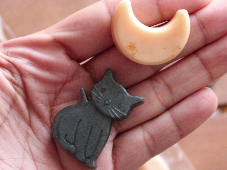 Cat Soaps Crescent Moons Miniature Soap image 5