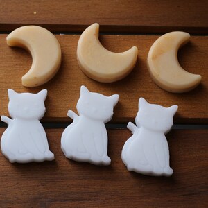 Cat Soaps Crescent Moons Miniature Soap image 1