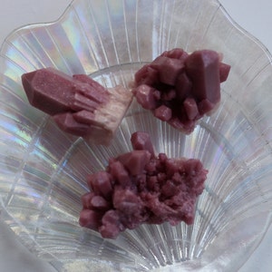 Mini Magical Pastel Lavender Quartz Handcrafted Soaps Set of 3 image 5