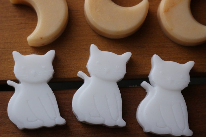 Cat Soaps Crescent Moons Miniature Soap image 3