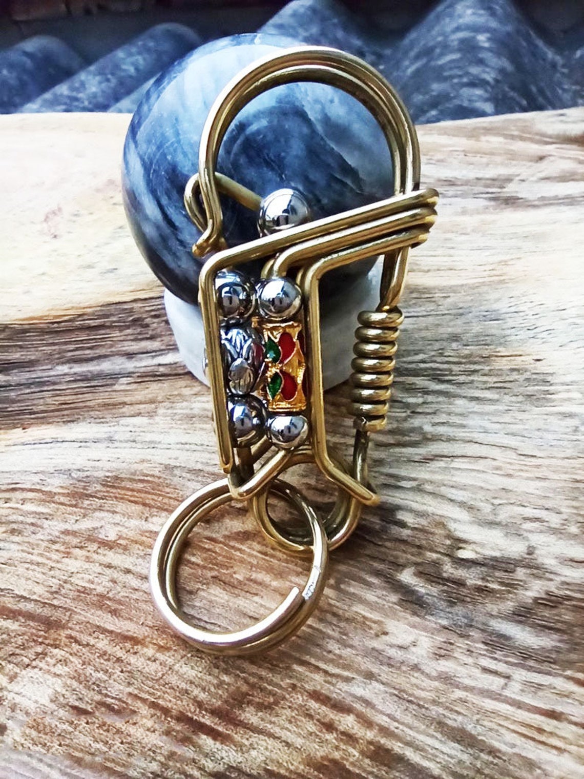 The most beautiful male key chain pattern Keychain for men. Etsy