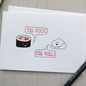 You Rock You Roll Card, Friend Card, Just Because Card, Multipurpose Card, Cute Card, Punny Card