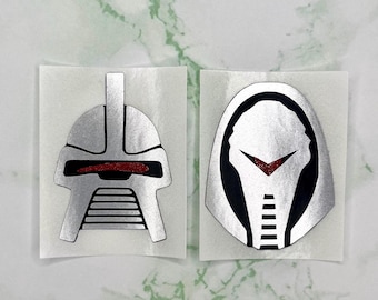 Battlestar Galactica Cylon Sparkly Sticker