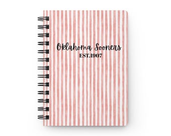 Oklahoma Sooners Spiral Journal: College Football Fan Gift