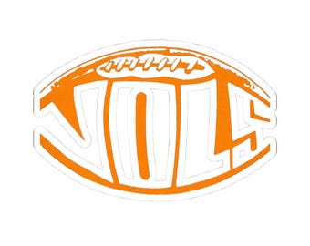 Tennessee Vols Football Sticker: SEC Fan Decal - Laptop, Journal & Window