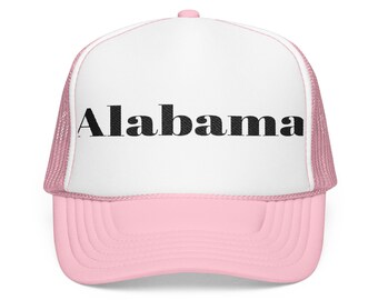 Alabama Embroidered Foam Trucker Hat: Casual Outdoor Cap