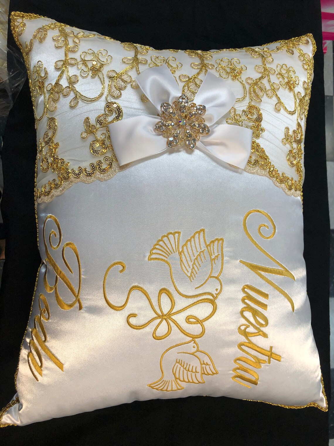 Custom Wedding Kneeling Pillows Mb705cj Etsy
