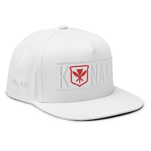 Embroidered Kanaka Flat Bill Cap By Na Alii