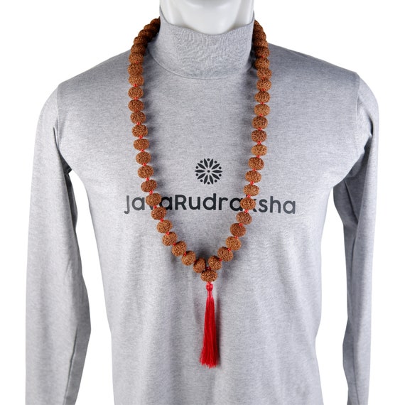 20mm Tibetan Prayer Beads Necklace Grade A Mukhi Java Rudraksha