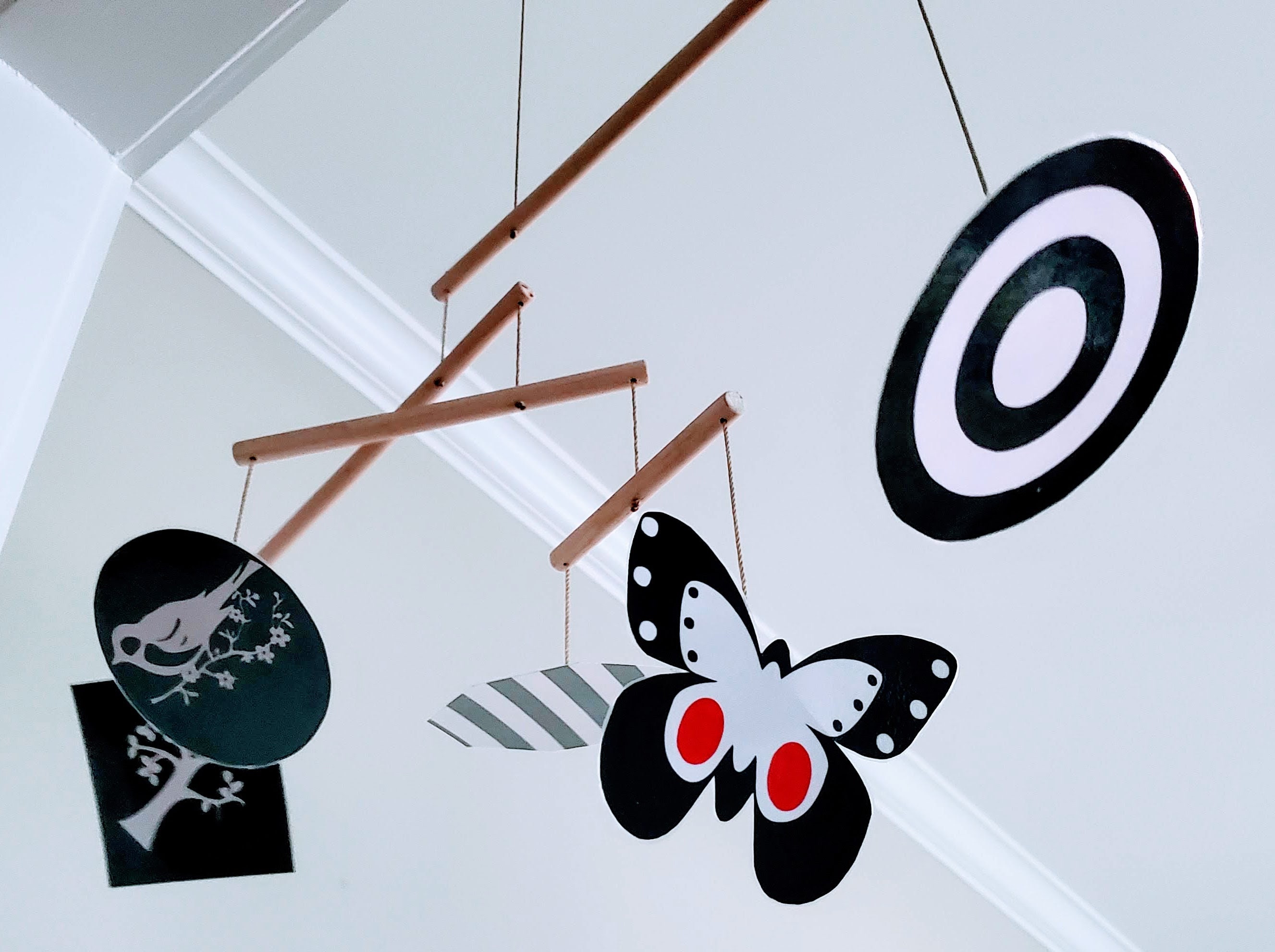 Actually MOVES Black and White Montessori Mobile Truly Etsy