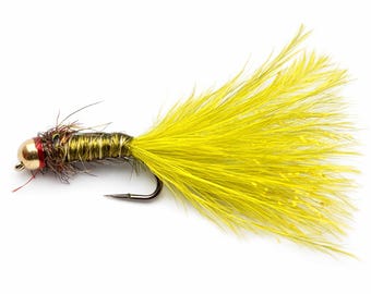 The C-Money Mini Streamer: Hand-Tied Barbed Fishing Flies (3-pack)