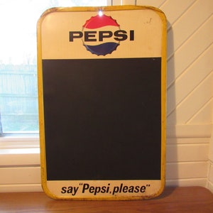 1963 Metal Pepsi Sign (30&quot;x19.5&quot;)