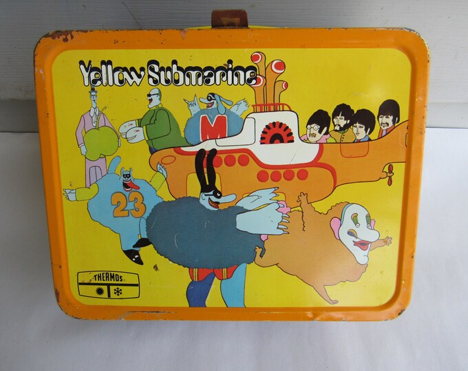 1968 Beatles Yellow Submarine Lunch Box NO THERMOS Etsy