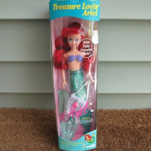 1992 Tyco Treasure Lovin&#39; Ariel Doll, Sealed in Box, Rare, Stock No. 1801-2