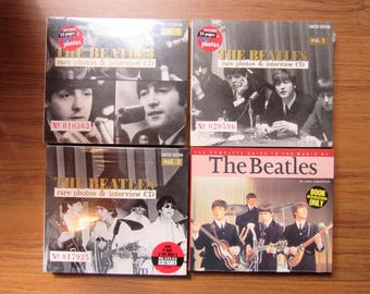 1995/6 New & Sealed The Beatles Rare Photos and Interview CD&#39;s (volumes 1,2,3) And Book